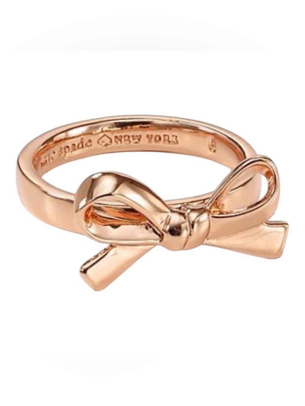 kate spade Rose Gold Bow Knot Ring Size 6